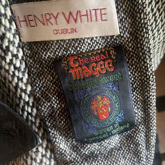 Henry White Dublin Tweed Women’s Herringbone Jacket Fisherman Outdoor Sz 10 - Picture 9 of 16